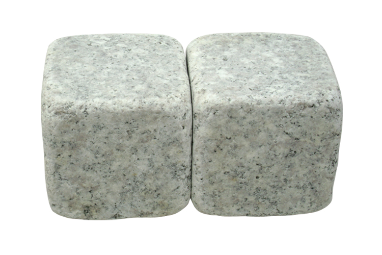 Cubes Light Pink Granite G636 All sides sawn and tumble 10x10x10cm